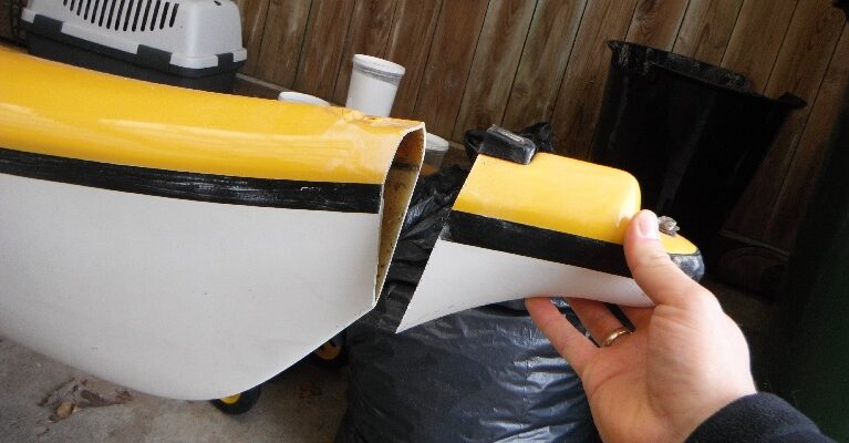 Kajakkrenovering med nytt ror